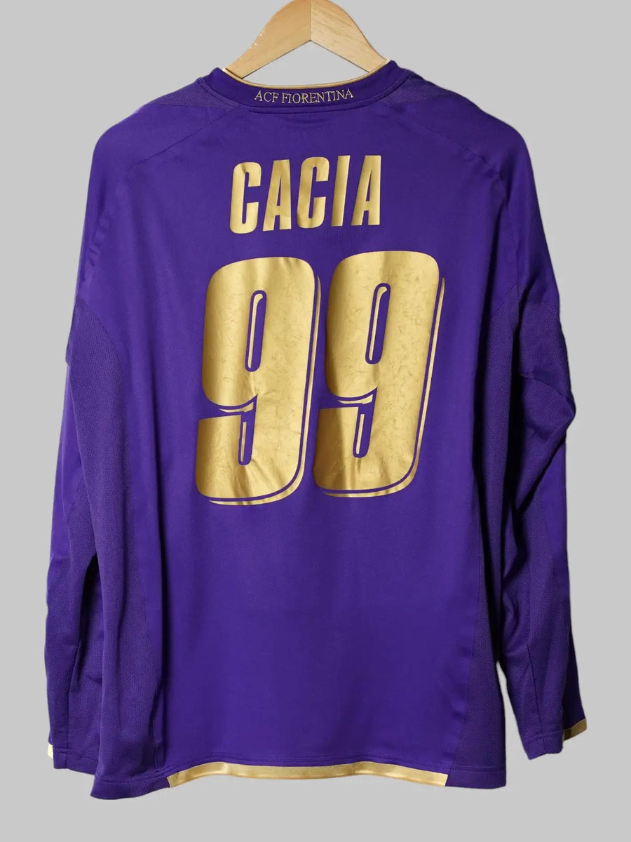 Fiorentina Home Shirt L/S 2007/8 Cacia 99 (L)
