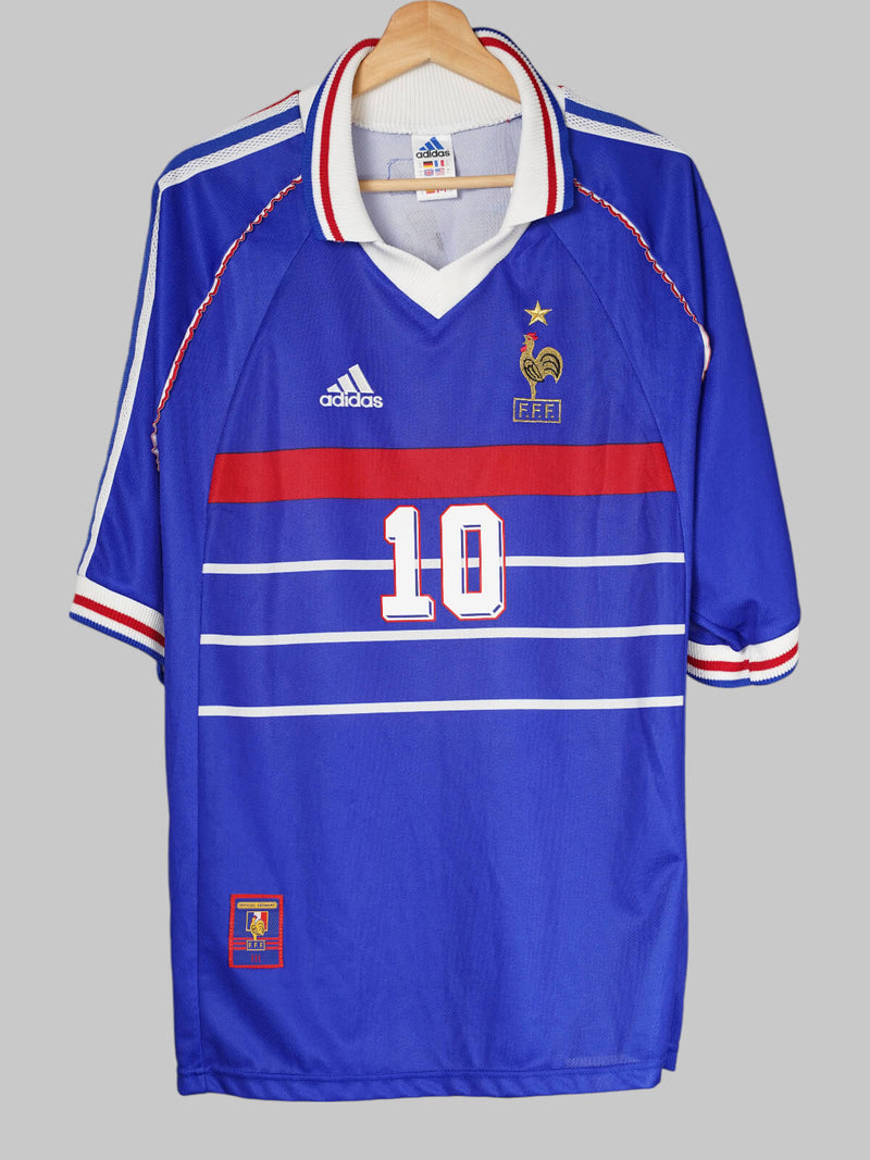 France Home Shirt 1998/99 Zidane 10 (XL)