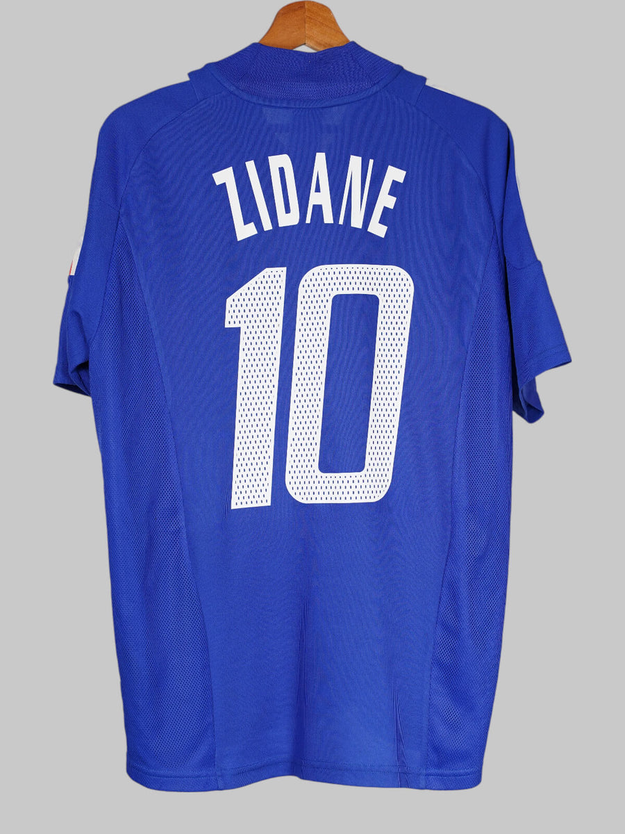 France Home Shirt 2002 - 04 Zidane 10 (M)