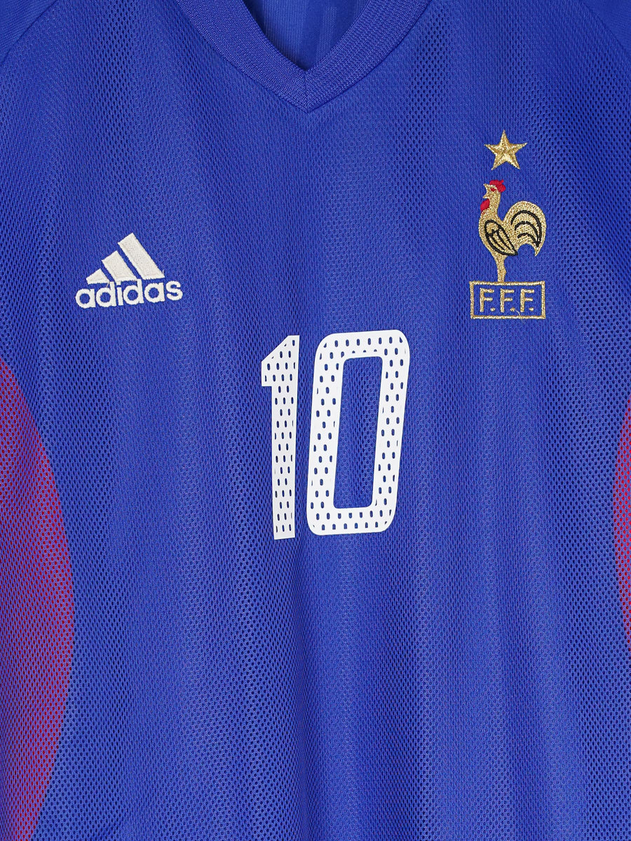 France Home Shirt 2002 - 04 Zidane 10 (M)