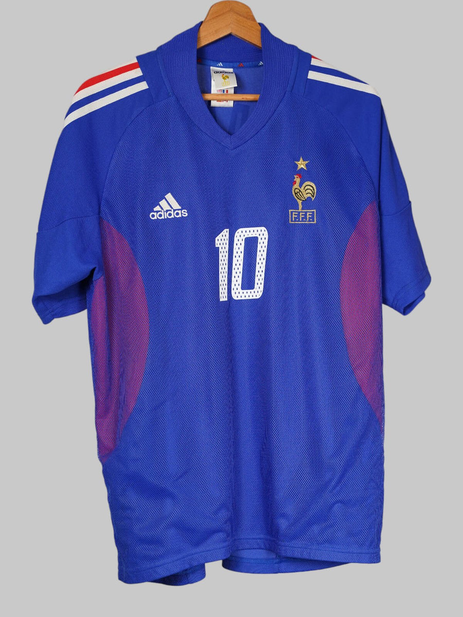 France Home Shirt 2002 - 04 Zidane 10 (M)