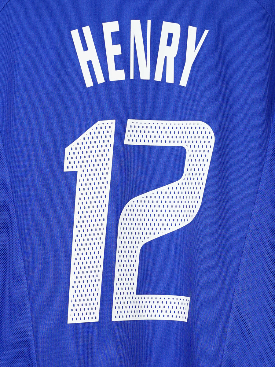 France Home Shirt 2002/4 Henry #12 (XL)