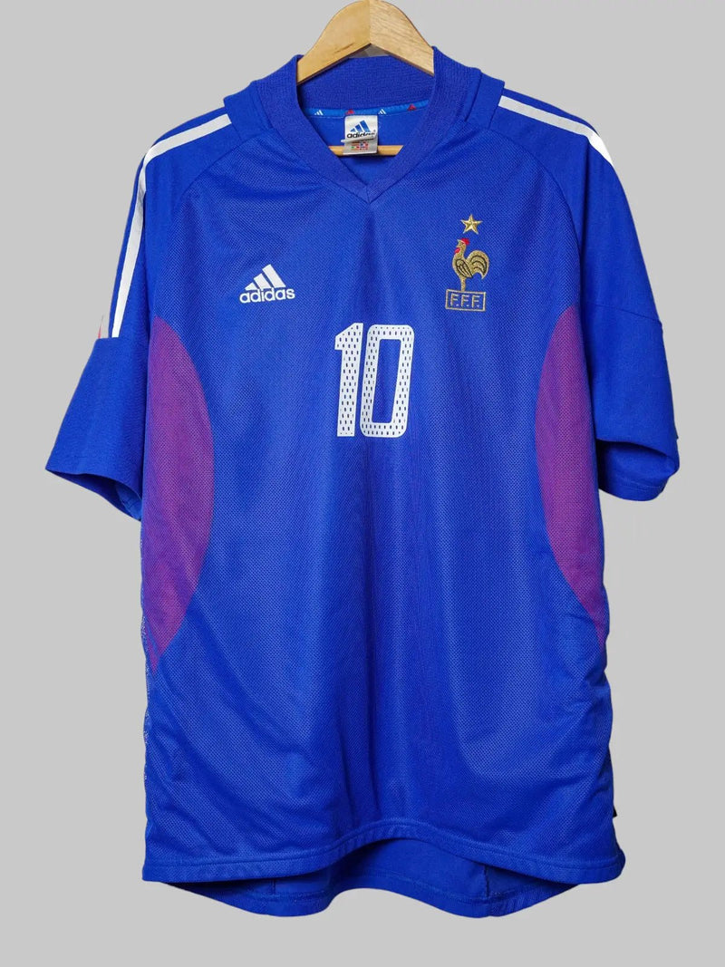 France Home Shirt 2002/4 Zidane 10 (M)