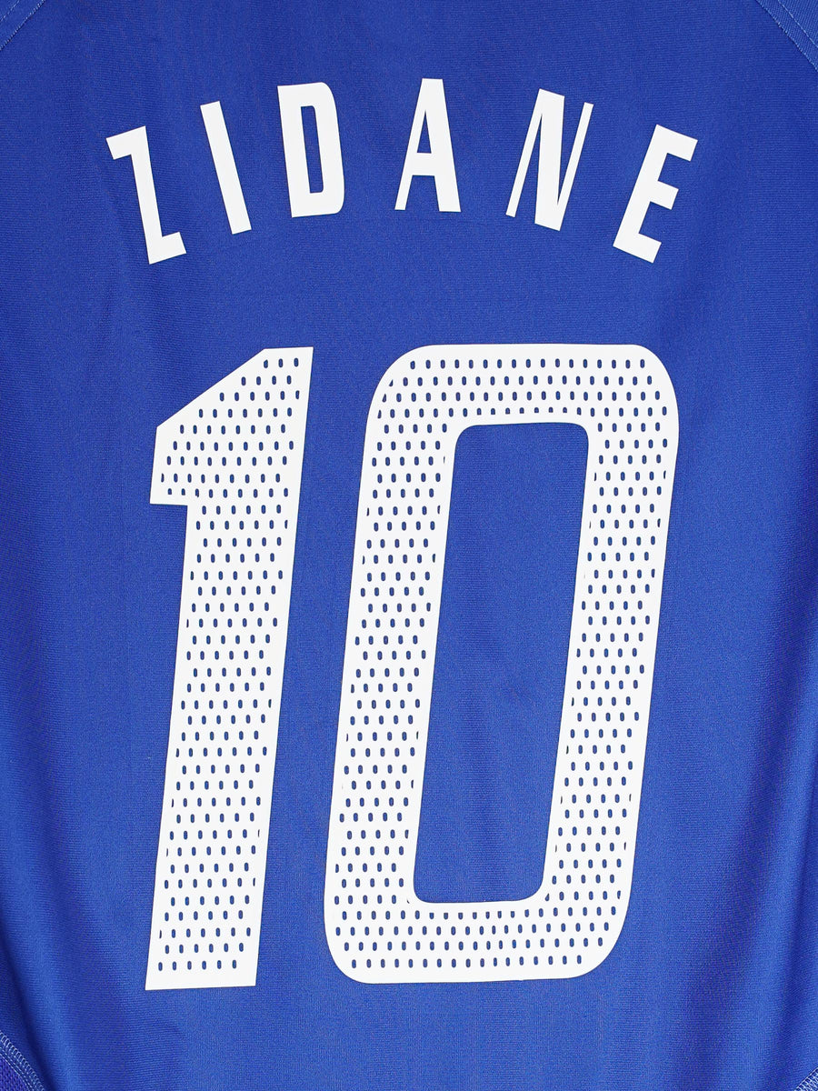 France Home Shirt 2004 - 06 Zidane 10 (XL)