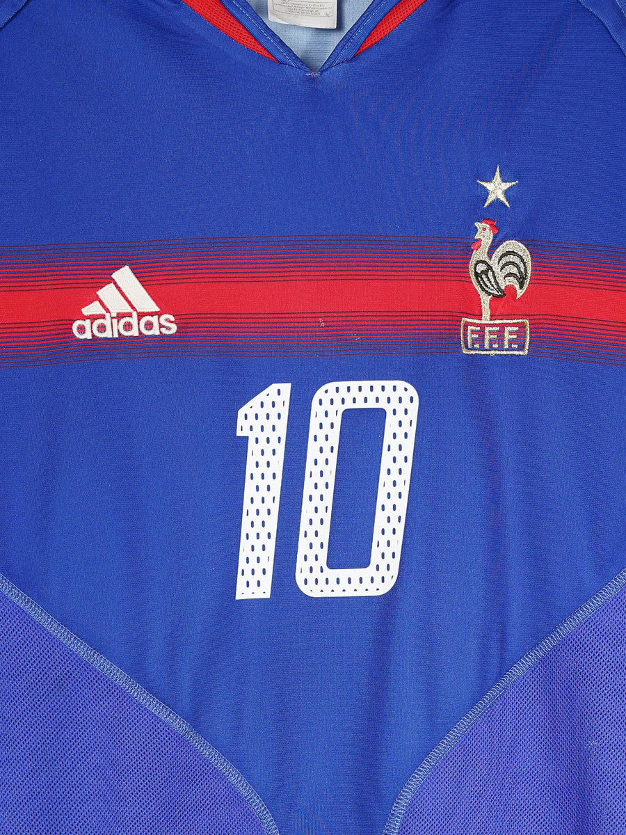 France Home Shirt 2004 - 06 Zidane 10 (XL)