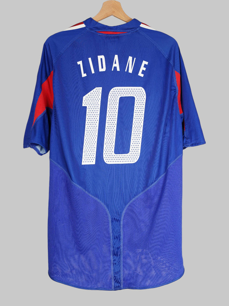 France Home Shirt 2004 - 06 Zidane 10 (XL)