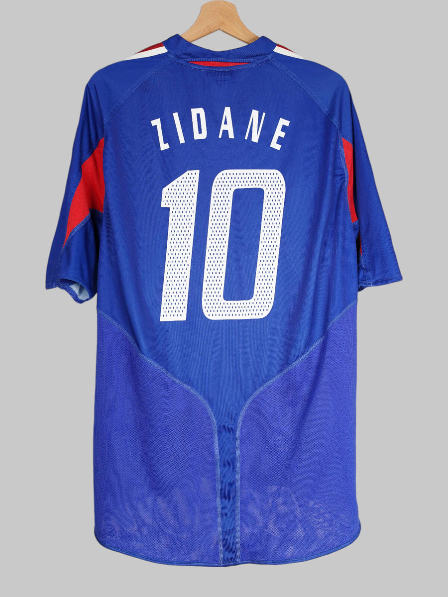 France Home Shirt 2004 - 06 Zidane 10 (XL)