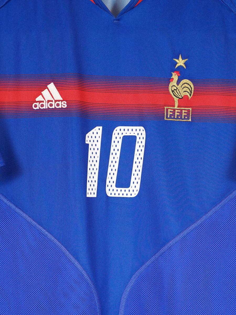 France Home Shirt 2004/5 Zidane 10 (XL)