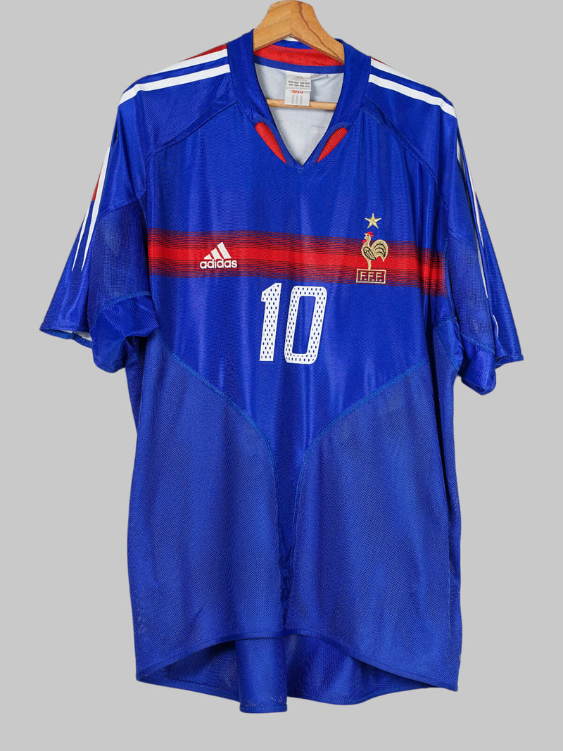 France Home Shirt 2004/5 Zidane 10 (XL)