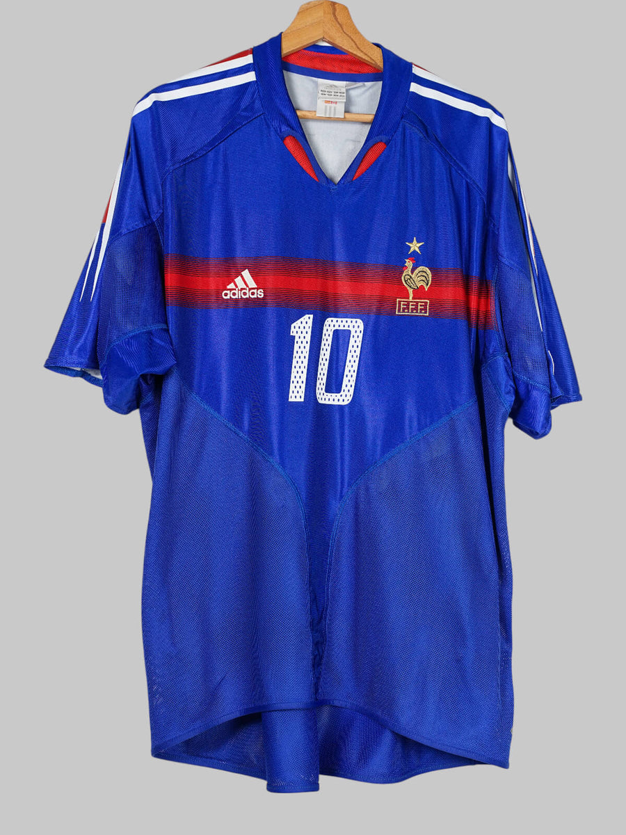 France Home Shirt 2004/5 Zidane 10 (XL)