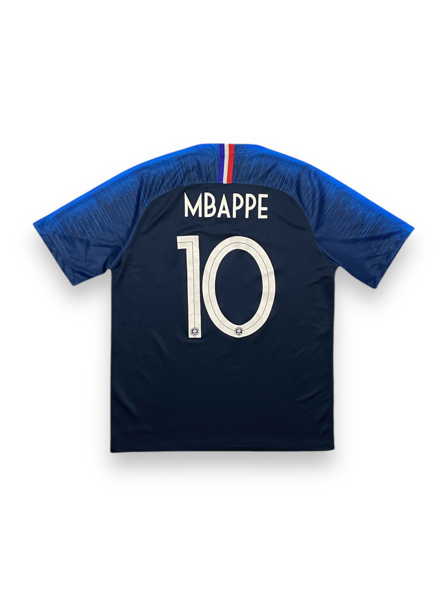 France Home Shirt 2018/19 Mbappe 10 - 9/10 - L