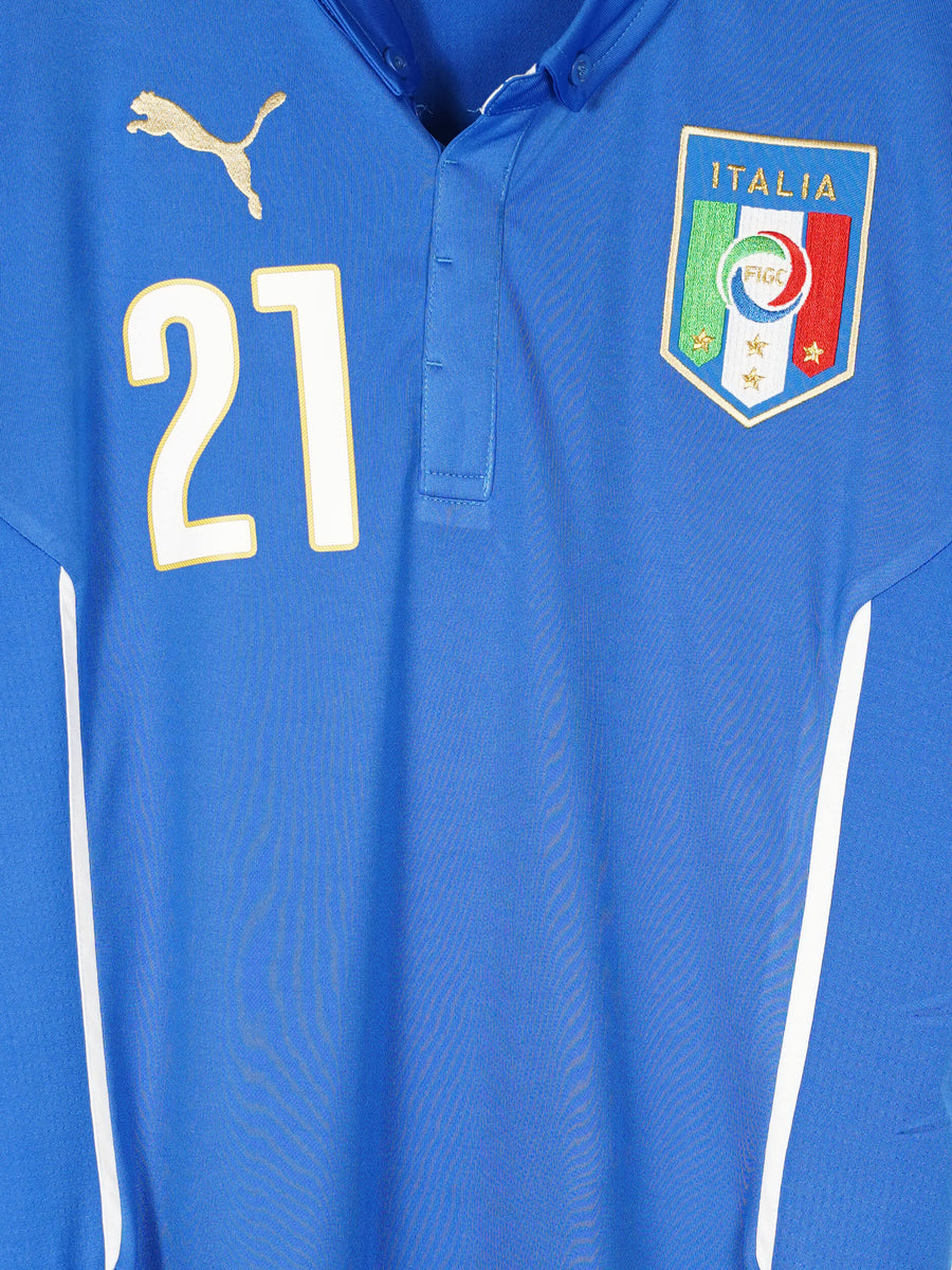 2014/15 Italy Pirlo #21 Home Shirt (M)