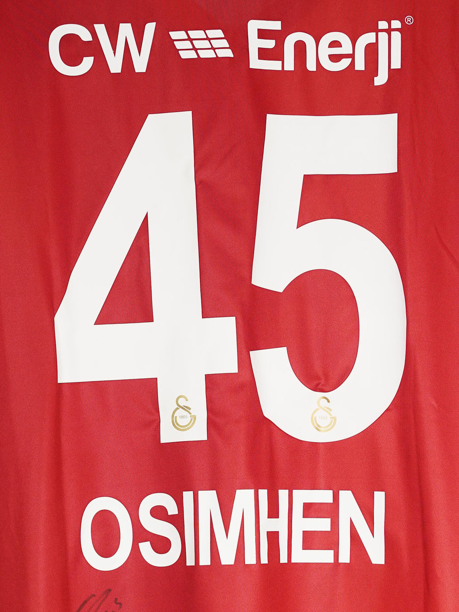 Galatasaray Home Shirt 2025/26 Signed Osimhen 45 (L)