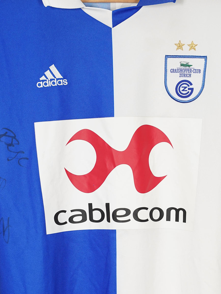 Grasshopper Home Shirt 2002/4 Hodel 5 Signed (XL)