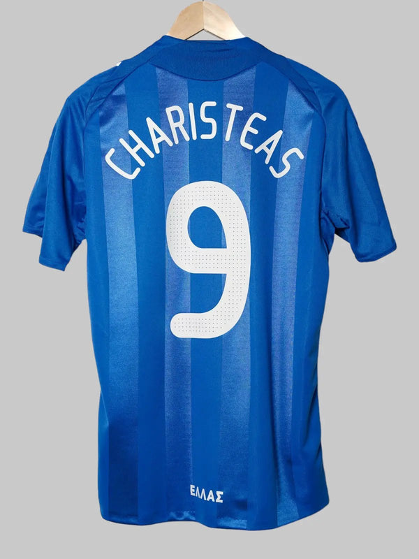 Camiseta de local de Grecia 2008/9 Charisteas #9 Edición del jugador (M)
