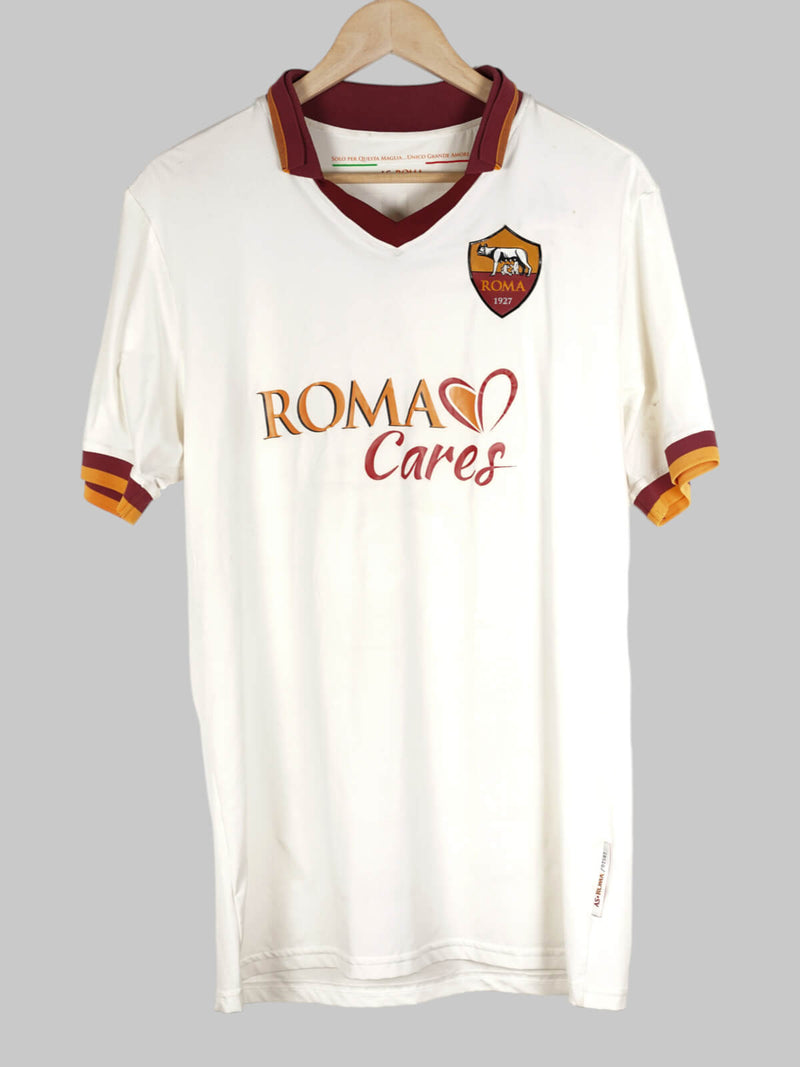 2013/14 AS Roma Borriello #88 Away Shirt Player Issue & Signed (XL)
