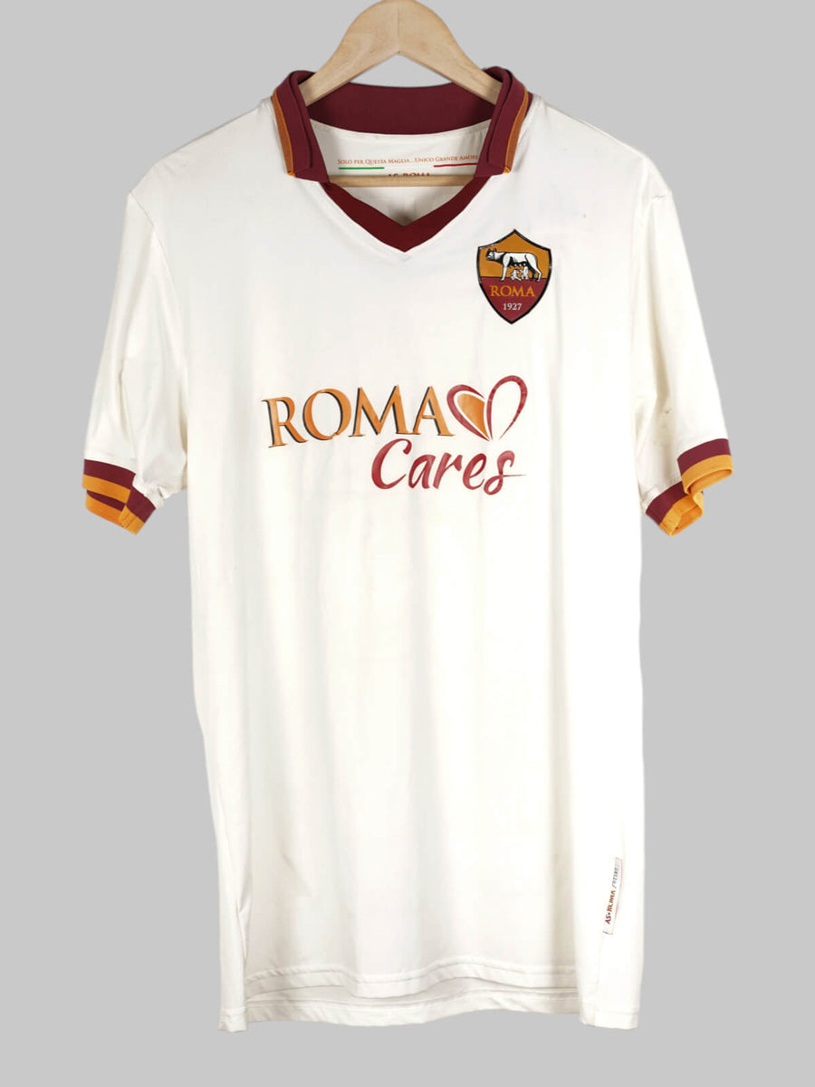 2013/14 AS Roma Borriello #88 Away Shirt Player Issue & Signed (XL)