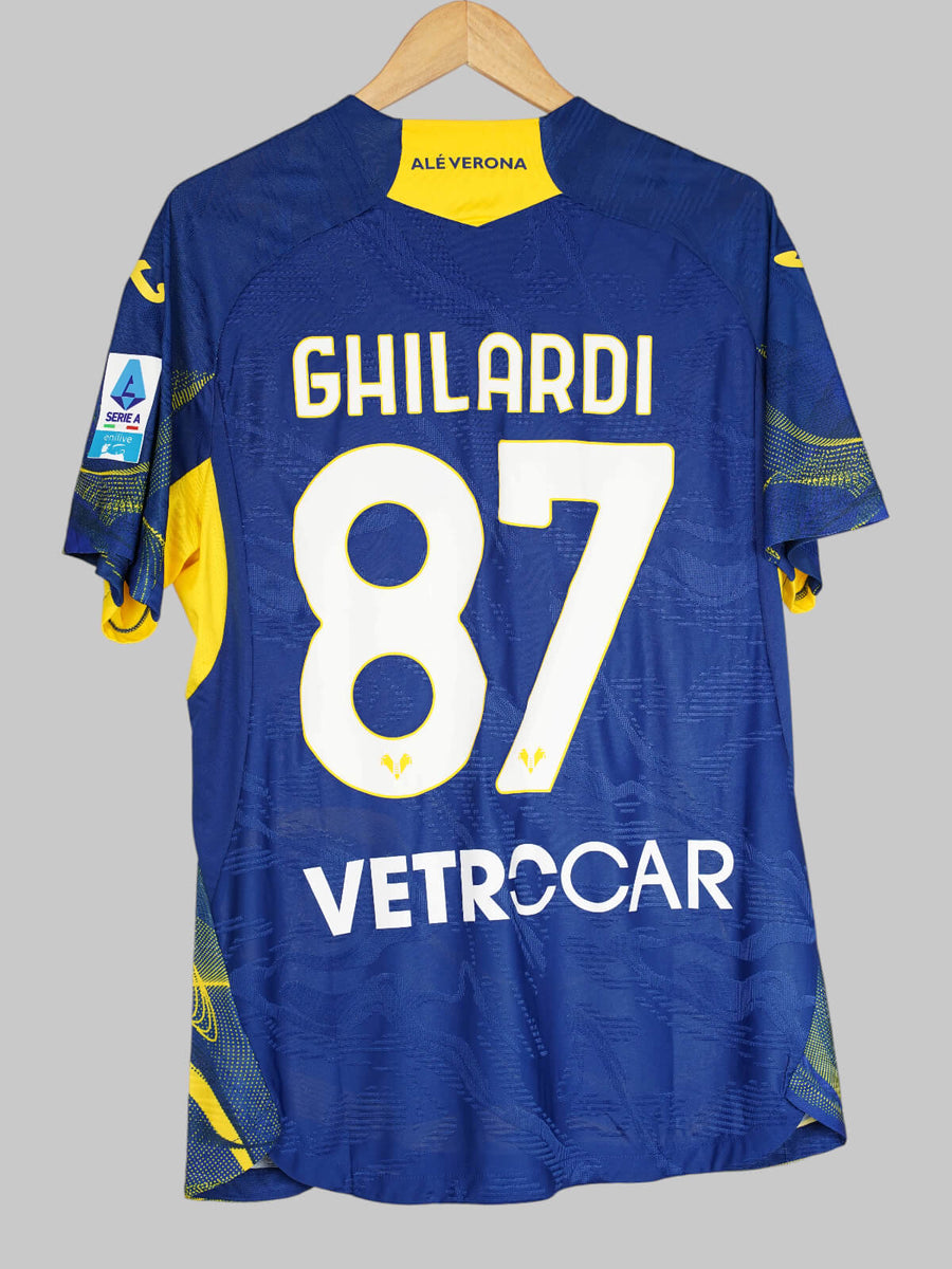 Hellas Verona Home Shirt 2025/26 Ghilardi 87 Player Issue (XL)