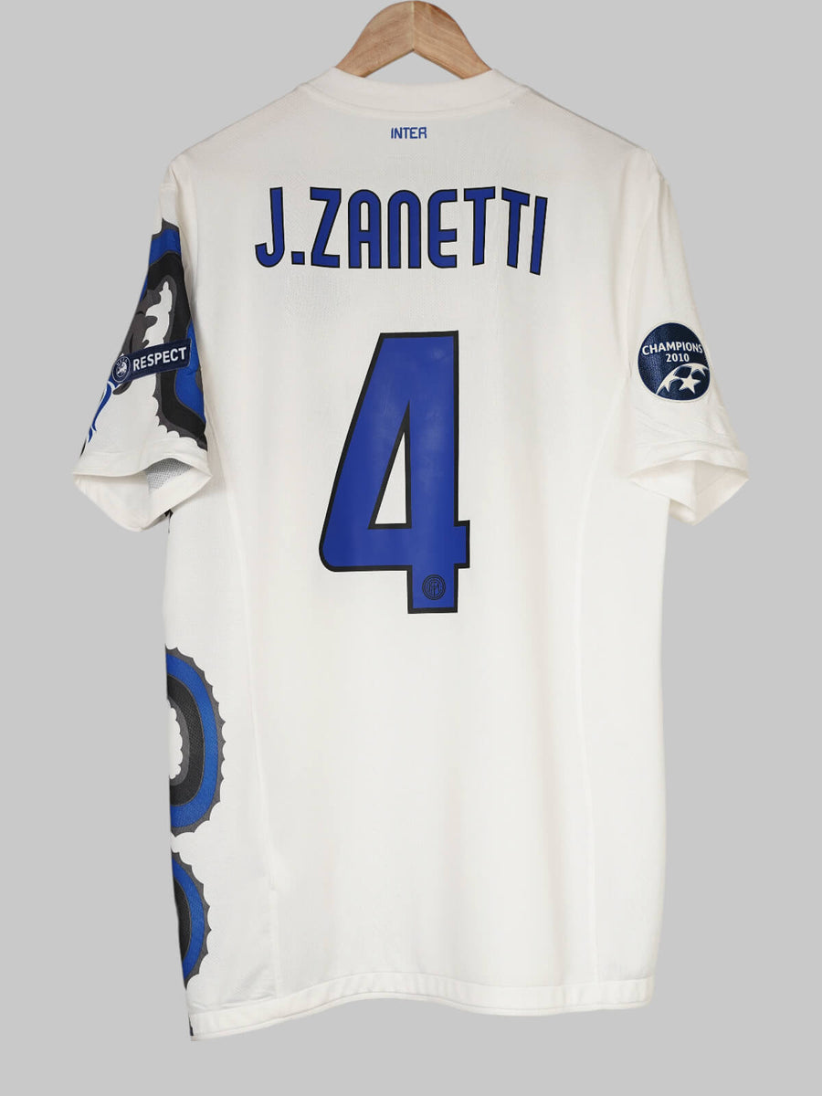 Inter Milan Away Shirt 2010/11 J. Zanetti 4 (L)