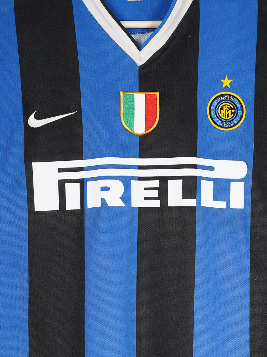 Inter Milan Home Shirt 2006/7 J. Zanetti 4 (L)