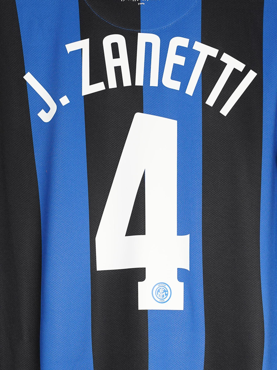 Inter Milan Home Shirt 2006/7 J. Zanetti 4 (L)