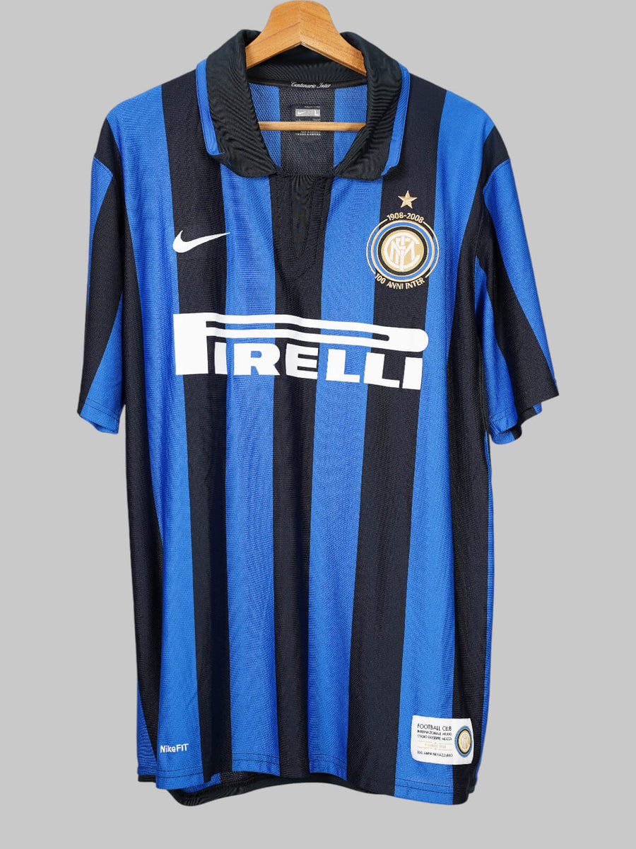 Inter Milan Home Shirt 2007/8 Ibrahimovic 8 (L)