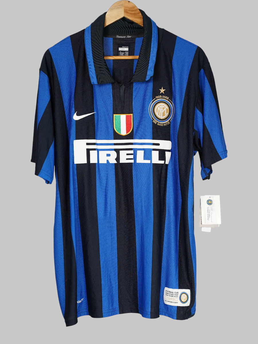 Inter Milan Home Shirt 2007/8 Signed Ibrahimovic 8 BNWT (XL)