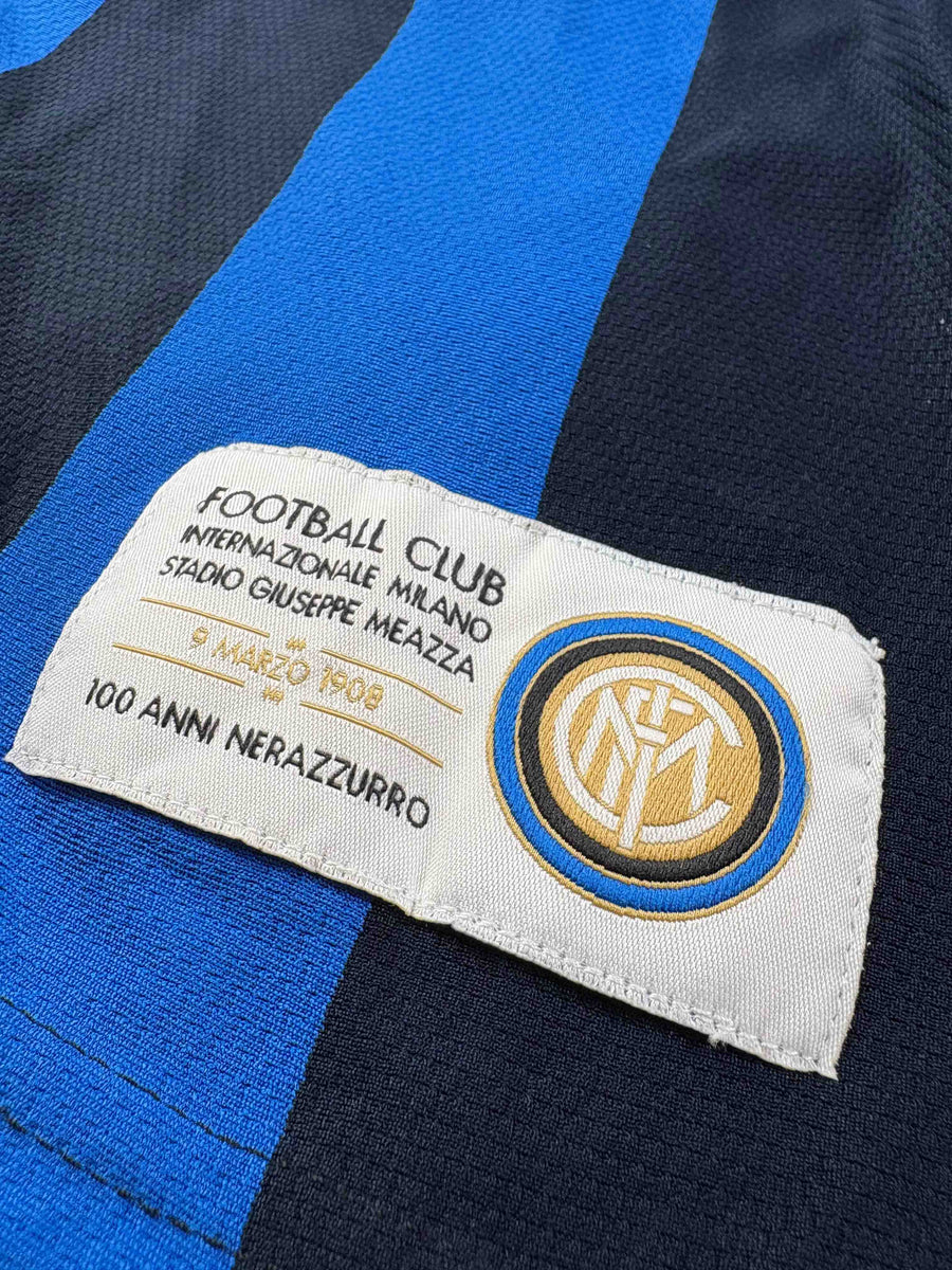 Inter Milan Home Shirt 2007/8 Signed Ibrahimovic 8 BNWT (XL)