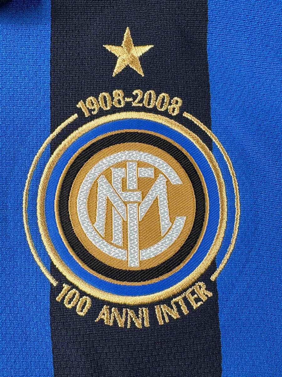 Inter Milan Home Shirt 2007/8 Signed Ibrahimovic 8 BNWT (XL)
