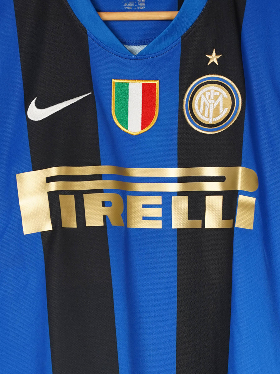 Inter Milan Home Shirt 2008/9 Ibrahimovic 8 (L)