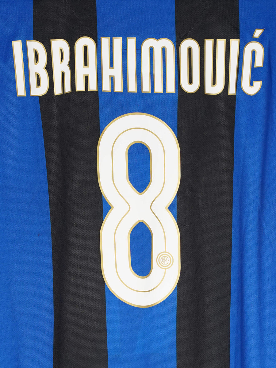 Inter Milan Home Shirt 2008/9 Ibrahimovic 8 (L)