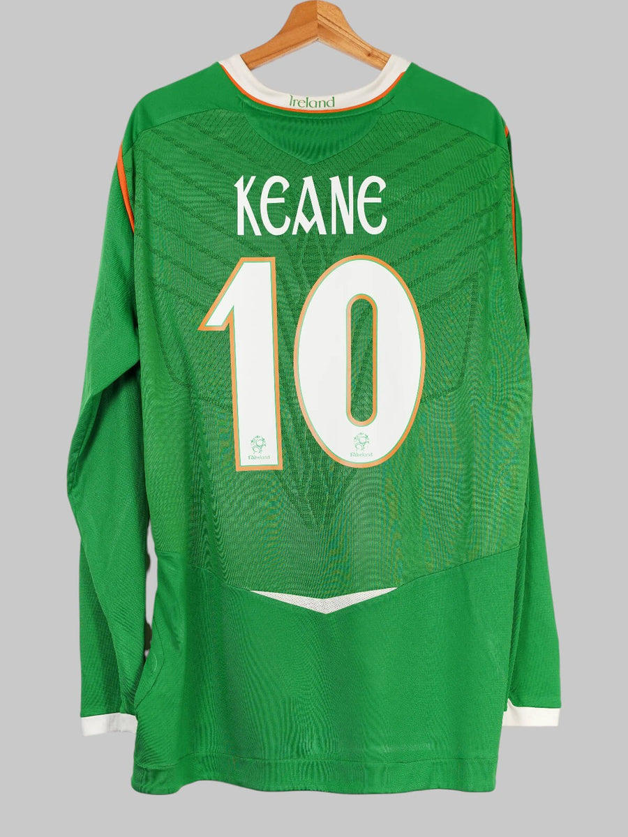 Ireland Home Shirt L/S 2008/10 Keane 10 (XXL)