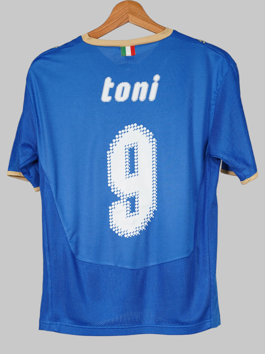 Italy Home Shirt 2007/8 Toni 9 (S)