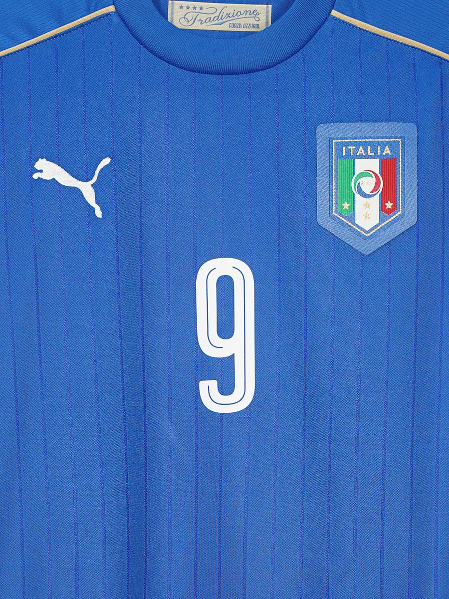 Italy Home Shirt 2016/17 Pellé 9 (M)