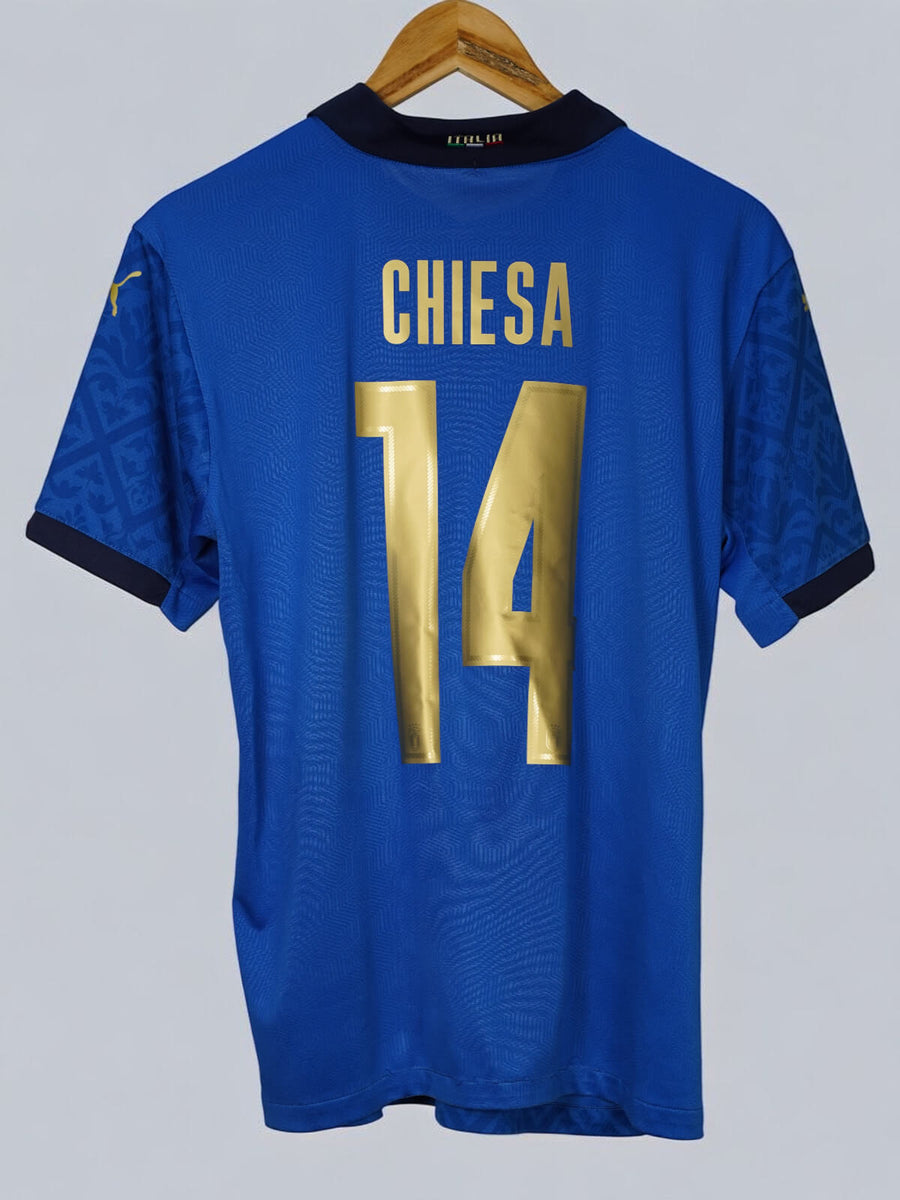 Italy Home Shirt Player Issue 2020/21 Chiesa 14 (M)