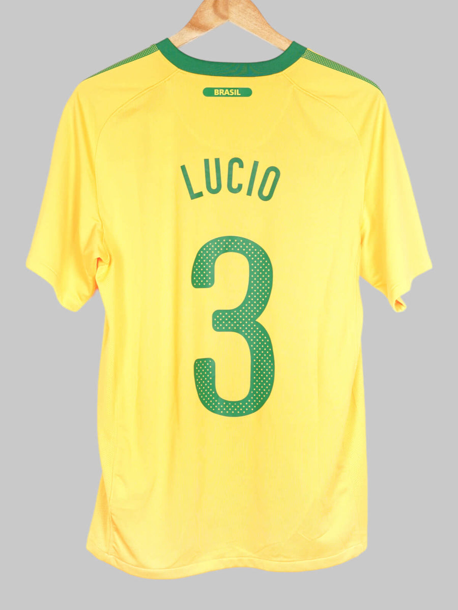 2010/11 Brazil Lucio #3 Home Shirt (S)