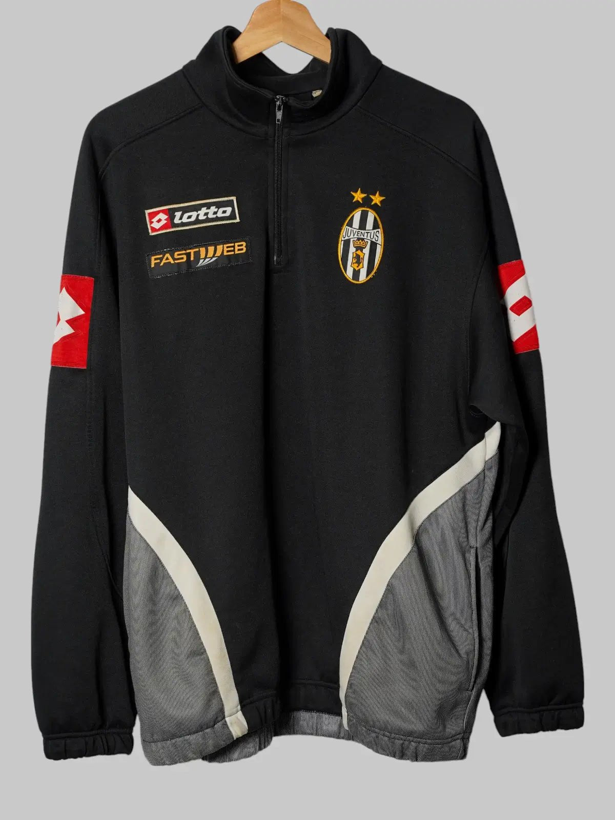 2002/3 Juventus 1/4 Zip Track Jacket (L) Lotto – First11