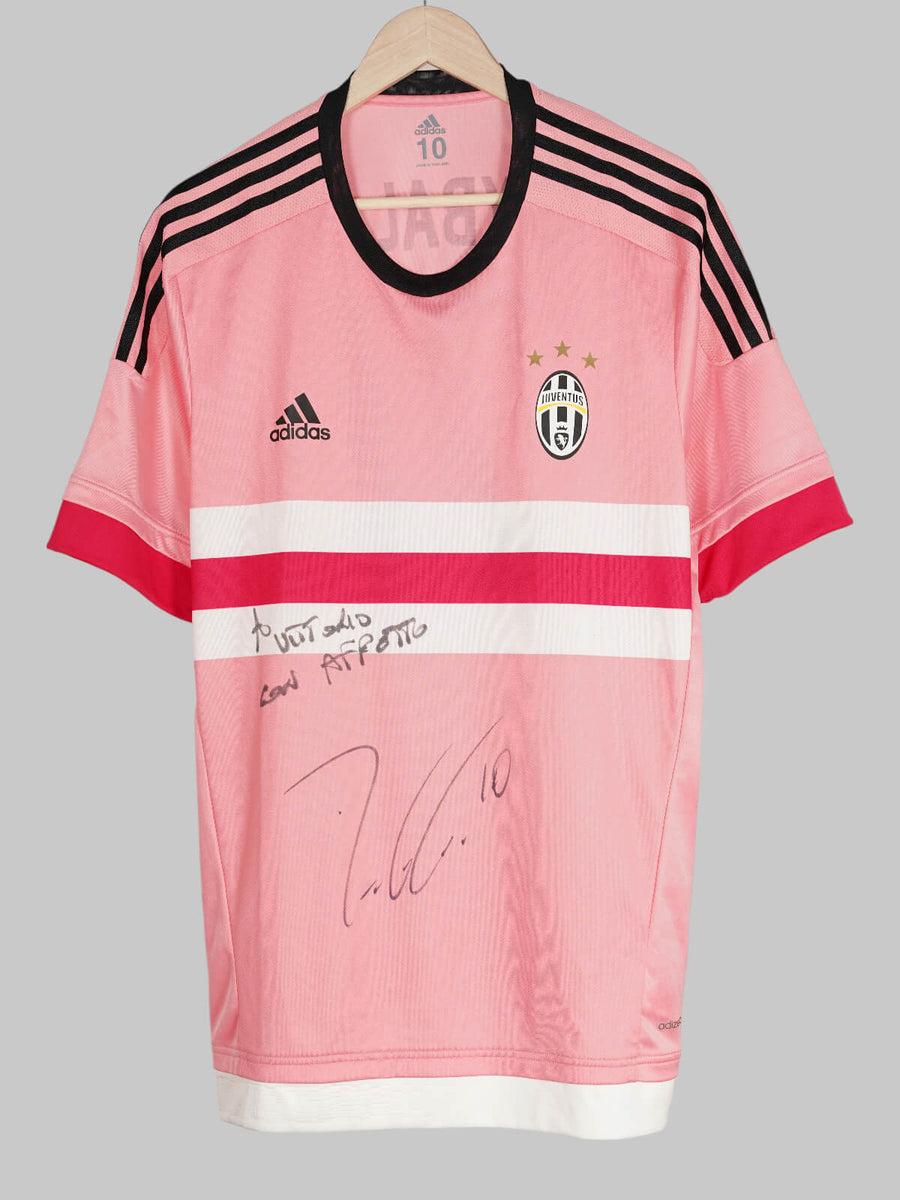 Juventus Away Shirt 2015/16 Player Issue & Signed Dybala 21 (XL)