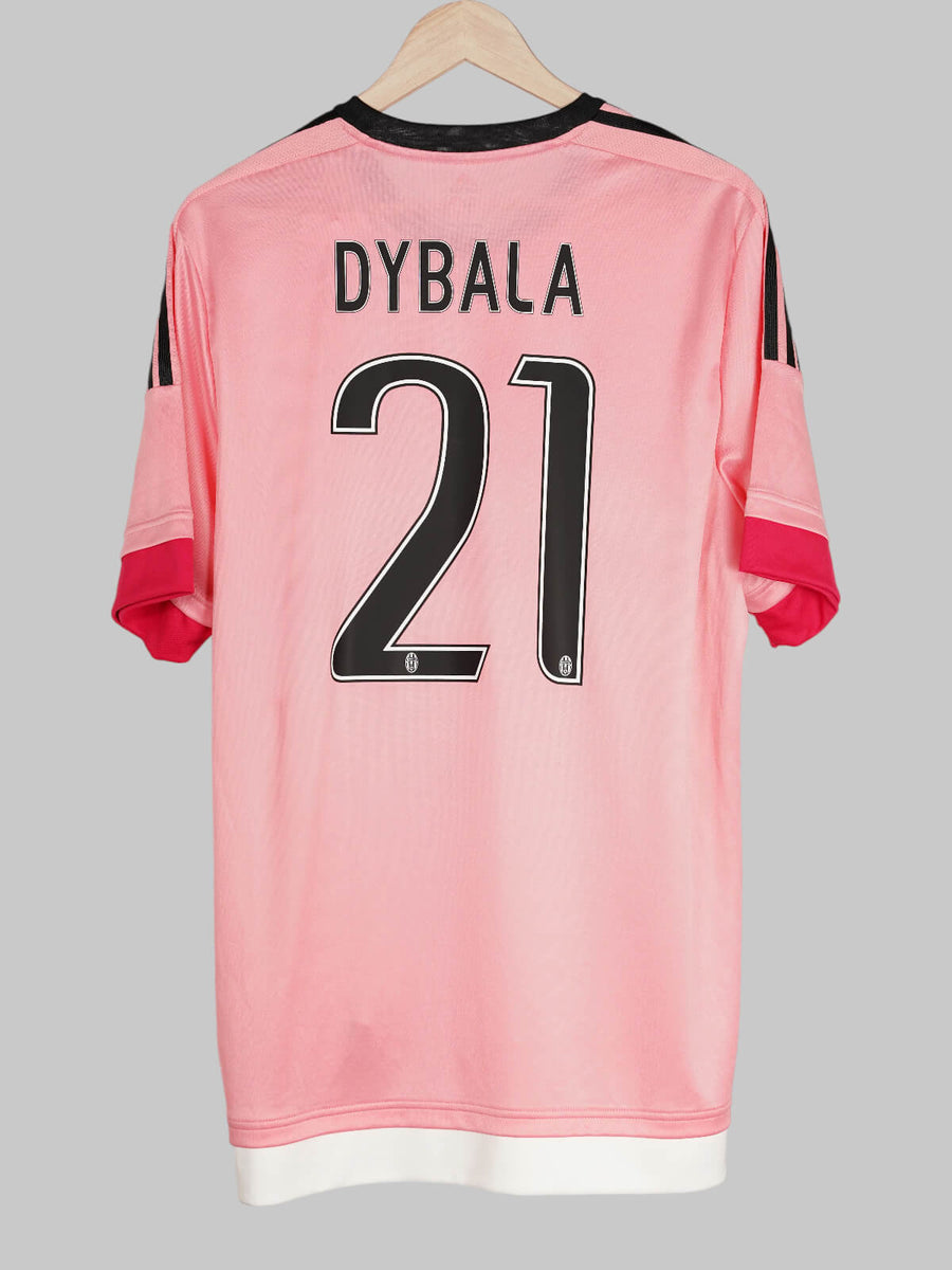 Juventus Away Shirt 2015/16 Player Issue & Signed Dybala 21 (XL)