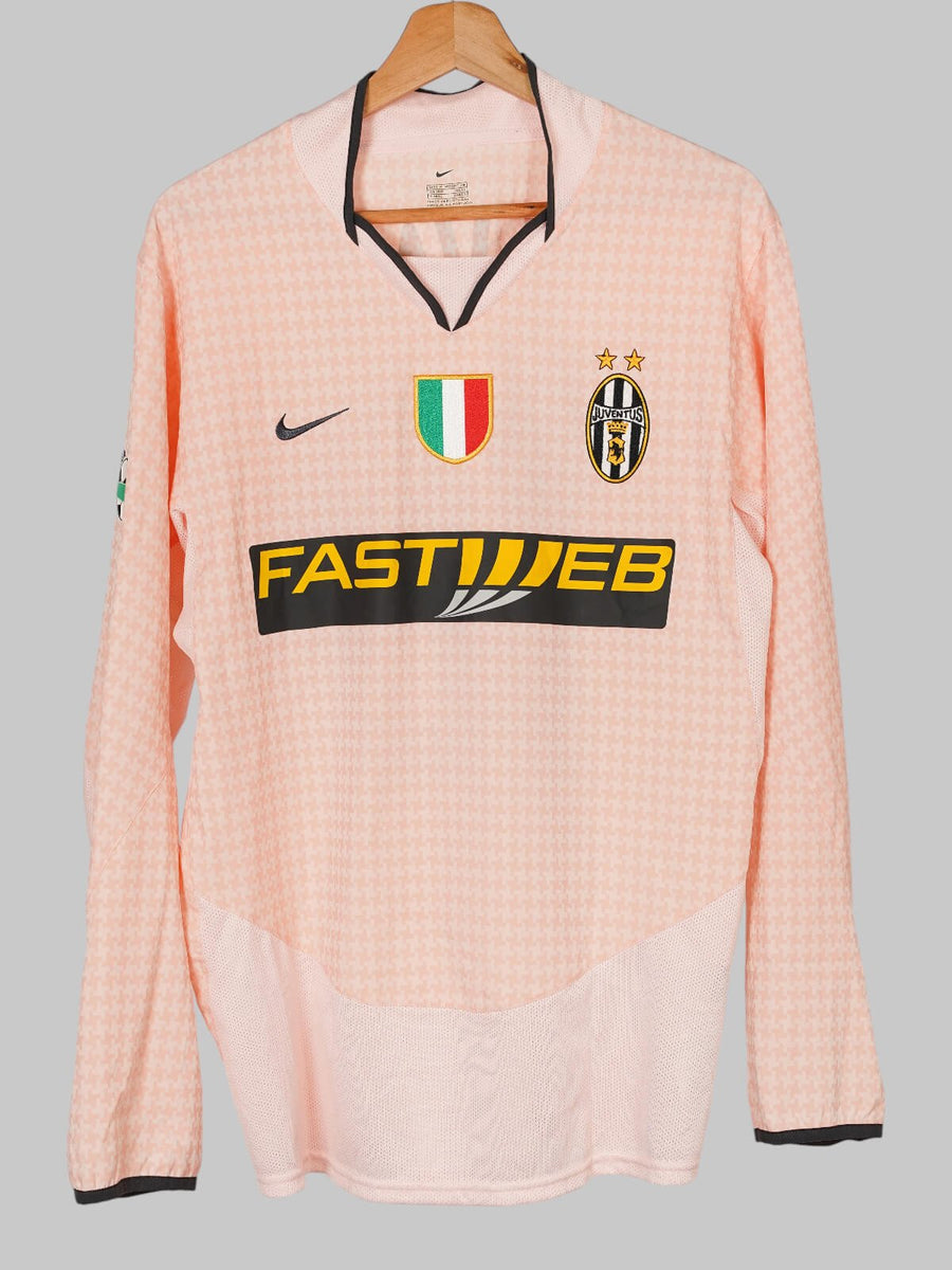 Juventus L/S Away Shirt 2003/4 Di Vaio 20 Match Worn (M)