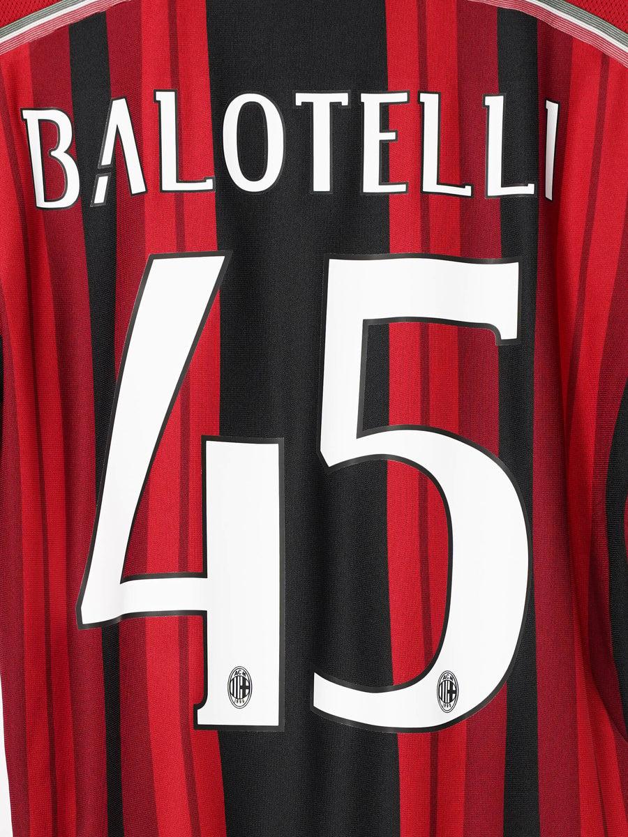 2014/15 AC Milan Balotelli #45 Home Shirt (M)