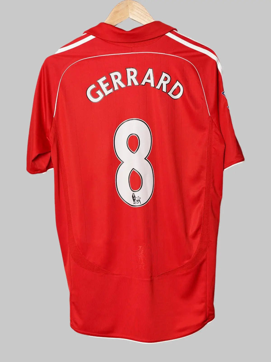 Liverpool Home Shirt 2007/8 Gerrard 8 (M)
