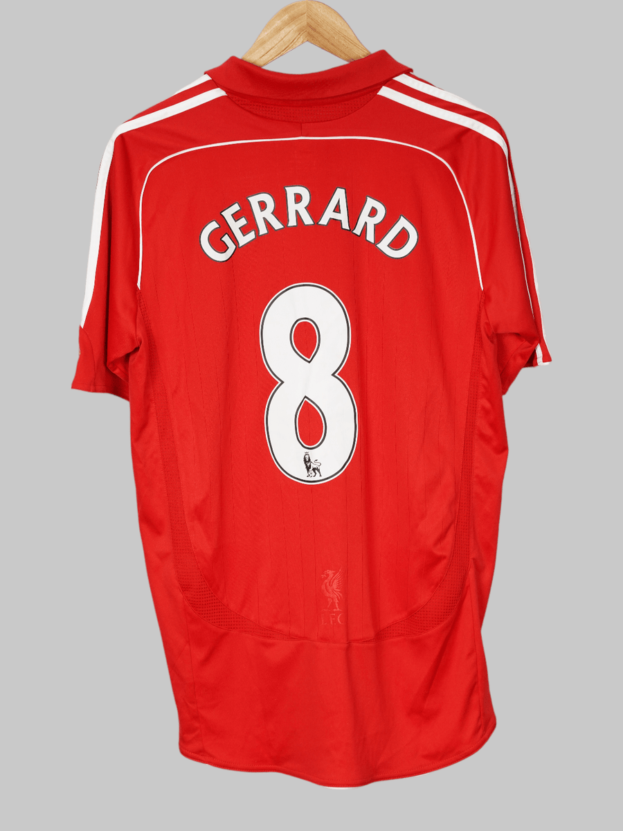 Liverpool Home Shirt 2007/8 (M) Gerrard 8