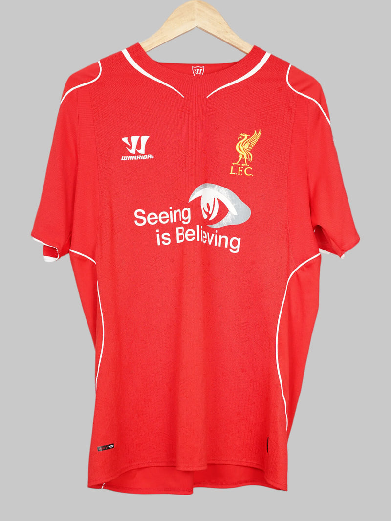 Liverpool Home Shirt 2014/15 Emre Can 23 Match Worn (L)