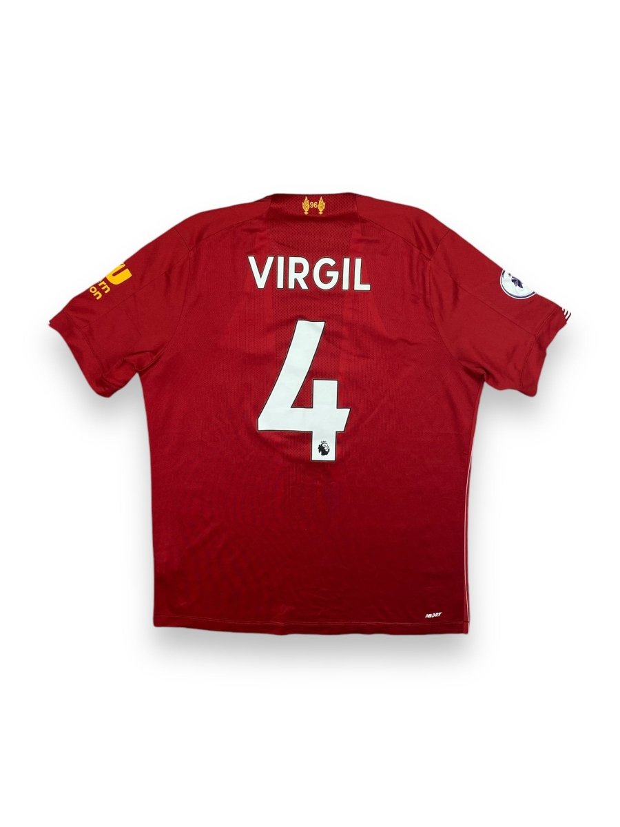 Liverpool Home Shirt 2019/20 Virgil #4 - 9/10 - M