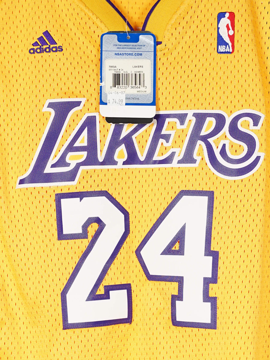 Los Angeles Lakers Swingman Basketball Home Jersey 2006-10 Bryant 24 BNWT (M)