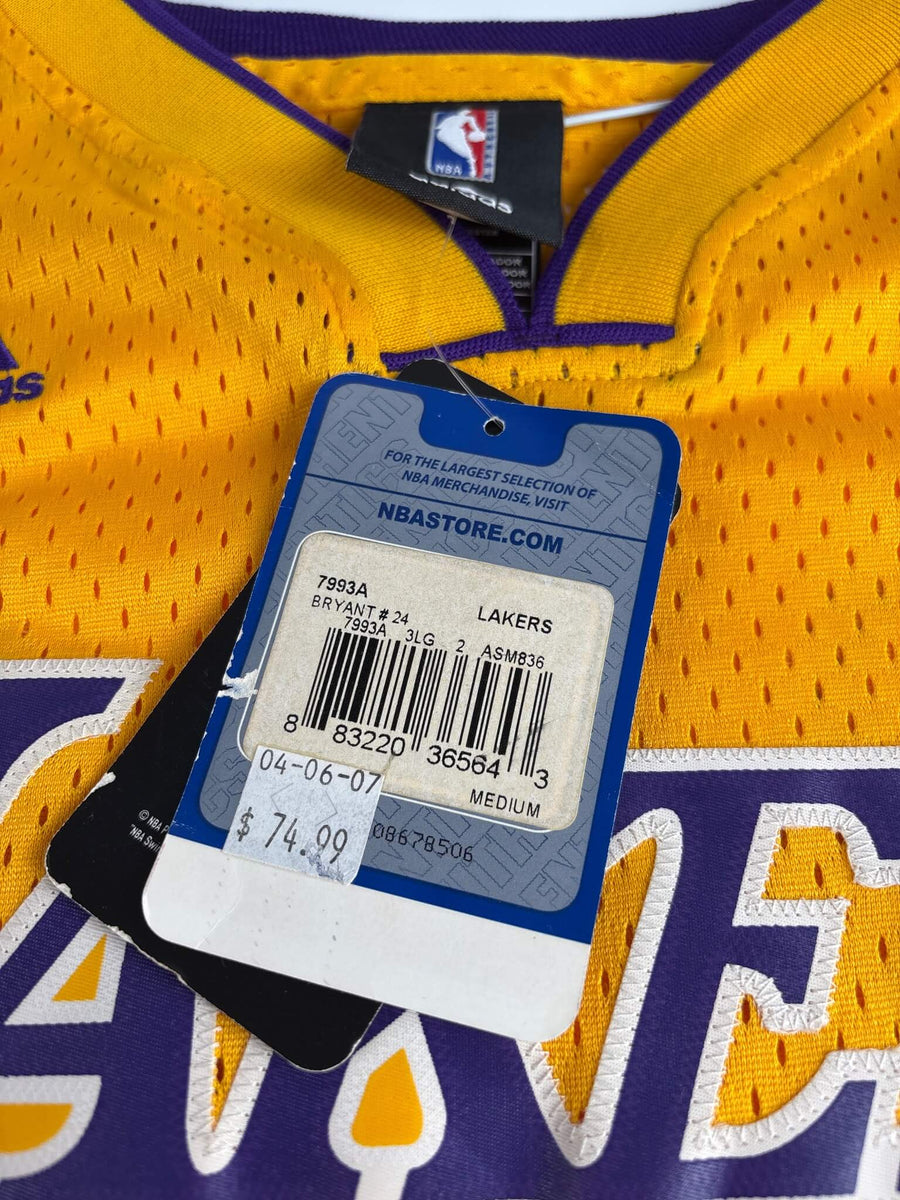 Los Angeles Lakers Swingman Basketball Home Jersey 2006-10 Bryant 24 BNWT (M)