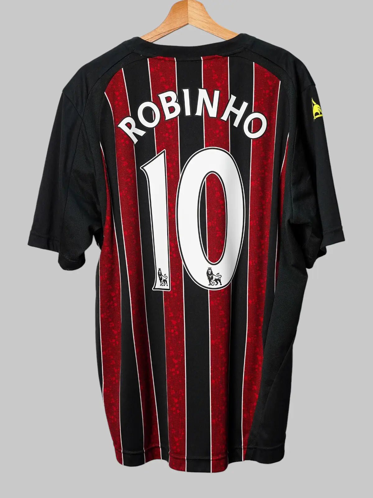 Manchester City Robinho 10 ユニフォーム M 2008/09 Manchester City Robinho #10 Away Shirt (L) Le Coq Sportif