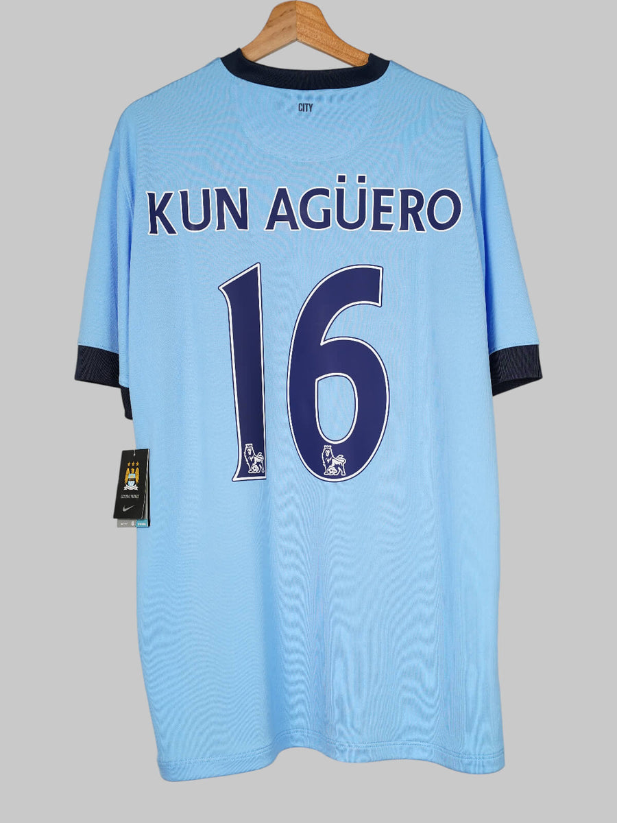 Manchester City Home Shirt 2014/15 Kun Agüero 16 BNWT (XL)