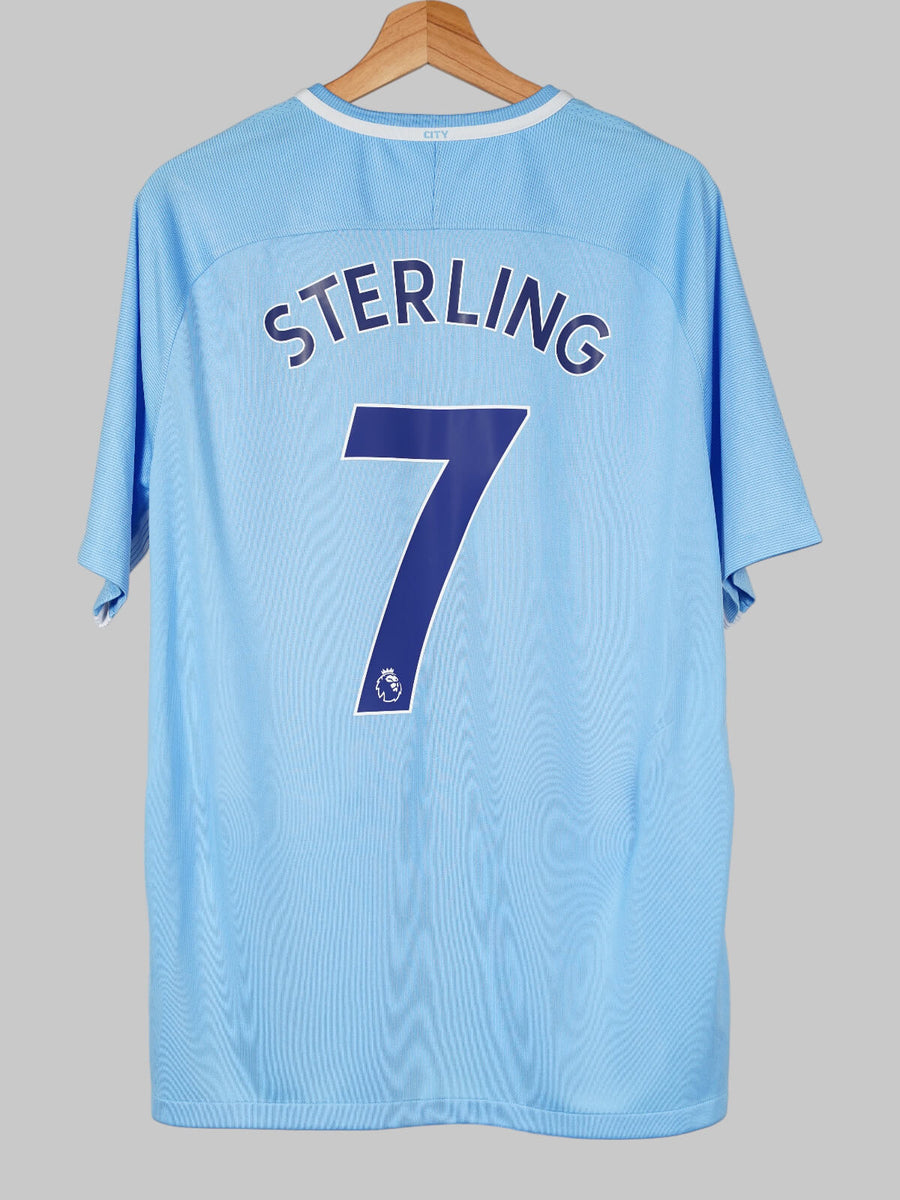 Manchester City Home Shirt 2017/18 Sterling 7 (L)